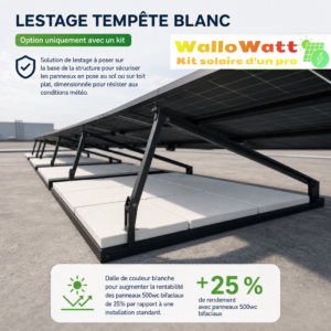 Lestage tempête (option uniquement avec un kit)