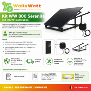 Kit WW 800 Sérénité  (kit 800W+installation)