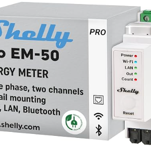 Compteur connecté Shelly Pro EM – Gestion Énergie pour Kit Solaire & Batterie Nexa 2000