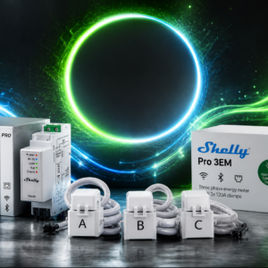 Compteur connecté Shelly Pro EM – Gestion Énergie pour Kit Solaire & Batterie Nexa 2000